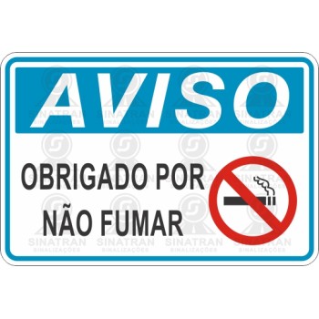 Obrigado por não fumar